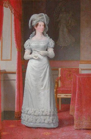 Christoffer Wilhelm Eckersberg Portrait of Marie Sophie of Hesse-Kassel Queen consort of Denmark China oil painting art